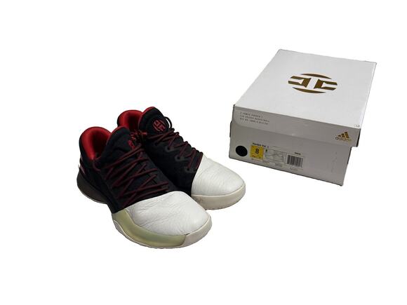 adidas Other - Rare Adidas Harden Vol. 1 Pioneer 2016 Sz 8 Black Red White Sneakers Box BW0456